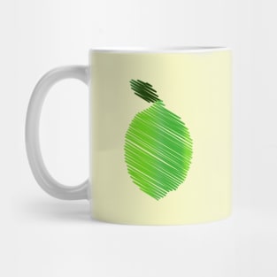 Green Lime Sketch Mug